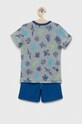 Otroška bombažna pižama United Colors of Benetton 3M250P04J.G.SEASONAL mornarsko modra SS23