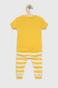 Dječja pamučna pidžama GAP x Disney zlatna