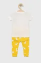 GAP piżama bawełniana dziecięca żółty
