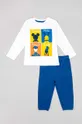 mornarsko modra Otroška bombažna pižama zippy Otroški