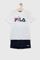 Fila piżama bawełniana dziecięca komplet biały FPS1328