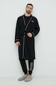 BOSS szlafrok bawełniany 50485920 czarny AW23