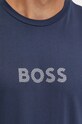 Bavlněné plážové tričko BOSS modrá 50484328