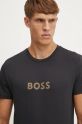 Îmbrăcăminte BOSS tricou de plajă din bumbac 50484328 negru