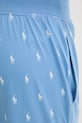 Βαμβακερό παντελόνι πιτζάμα Polo Ralph Lauren μπλε 714899500