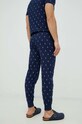 Odzież Polo Ralph Lauren spodnie piżamowe bawełniane 714899500 granatowy