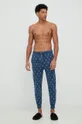 Піжамні бавовняні штани Polo Ralph Lauren темно-синій