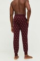 Polo Ralph Lauren spodnie piżamowe bawełniane 714899500 bordowy SS25