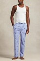 Odzież Polo Ralph Lauren spodnie piżamowe bawełniane 714899509 niebieski