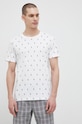 Bavlnené pyžamové tričko Polo Ralph Lauren vrchný biela 714899612
