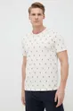 kremowy Polo Ralph Lauren t-shirt piżamowy bawełniany Męski