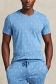 Polo Ralph Lauren t-shirt piżamowy bawełniany wzorzyste niebieski 714899612