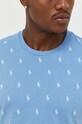 Polo Ralph Lauren t-shirt piżamowy bawełniany niebieski 714899612