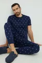 sötétkék Polo Ralph Lauren pamut pizsama felső Férfi