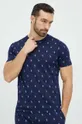 Polo Ralph Lauren t-shirt piżamowy bawełniany granatowy