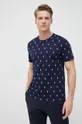 σκούρο μπλε Βαμβακερή πιτζάμα μπλουζάκι Polo Ralph Lauren Ανδρικά