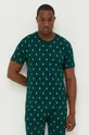 зелёный Хлопковая пижамная футболка Polo Ralph Lauren