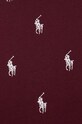 Bavlněné pyžamové tričko Polo Ralph Lauren burgundské 714899612