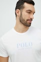 Polo Ralph Lauren t-shirt piżamowy bawełniany nadruk biały 714899613