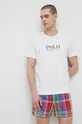 білий Бавовняна піжамна футболка Polo Ralph Lauren Чоловічий