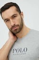 Polo Ralph Lauren t-shirt piżamowy bawełniany szary 714899613