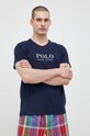 Бавовняна піжамна футболка Polo Ralph Lauren 714899613 темно-синій AW23