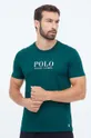 зелёный Хлопковая пижамная футболка Polo Ralph Lauren Мужской