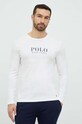 Хлопковый пижамный лонгслив Polo Ralph Lauren хлопок белый 714899614