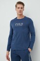 Bavlněná košile s dlouhým rukávem Polo Ralph Lauren vrchní námořnická modř 714899614