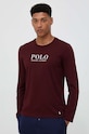 Bavlněná košile s dlouhým rukávem Polo Ralph Lauren 714899614 burgundské AW23