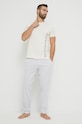 Pyžamové tričko Polo Ralph Lauren 714899619 béžová SS23