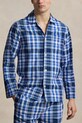 Îmbrăcăminte Polo Ralph Lauren pijama din două piese pentru bărbați din bumbac 714899627 albastru