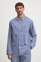 Памучна пижама Polo Ralph Lauren комплект тъмносин 714899627