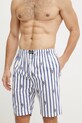 Bavlněné pyžamové šortky Polo Ralph Lauren 714899636 bílá SS25