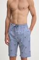 Polo Ralph Lauren pantaloni scurți de pijama din bumbac fund bleumarin 714899636