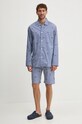 Polo Ralph Lauren pantaloni scurți de pijama din bumbac 714899636 bleumarin SS25