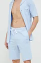 plava Pamučna pidžama Polo Ralph Lauren