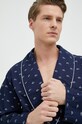 Βαμβακερή ρόμπα Polo Ralph Lauren σκούρο μπλε 714899678