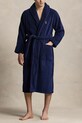 Polo Ralph Lauren szlafrok bawełniany bawełna granatowy 714899683
