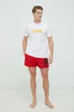 Kopalne kratke hlače Karl Lagerfeld rdeča