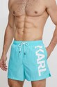 Karl Lagerfeld pantaloni scurti de baie albastru 230M2202