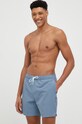 Plavkové šortky Abercrombie & Fitch KI133.3029.205 tmavomodrá SS23