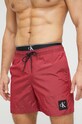 Calvin Klein szorty kąpielowe czerwony KM0KM00846.PPYX