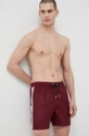 Plavkové šortky Calvin Klein burgundské