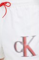 Plavkové šortky Calvin Klein bílá KM0KM00801.PPYX