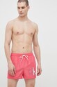 Calvin Klein szorty kąpielowe wzorzyste różowy KM0KM00801.PPYX