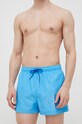Calvin Klein szorty kąpielowe wzorzyste niebieski KM0KM00801.PPYX