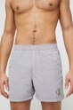 Plavkové šortky Calvin Klein šedá KM0KM00806.PPYX