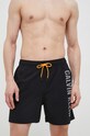 Calvin Klein szorty kąpielowe wzorzyste czarny KM0KM00797.PPYX