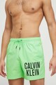Plavkové šortky Calvin Klein potisk zelená KM0KM00794.PPYX